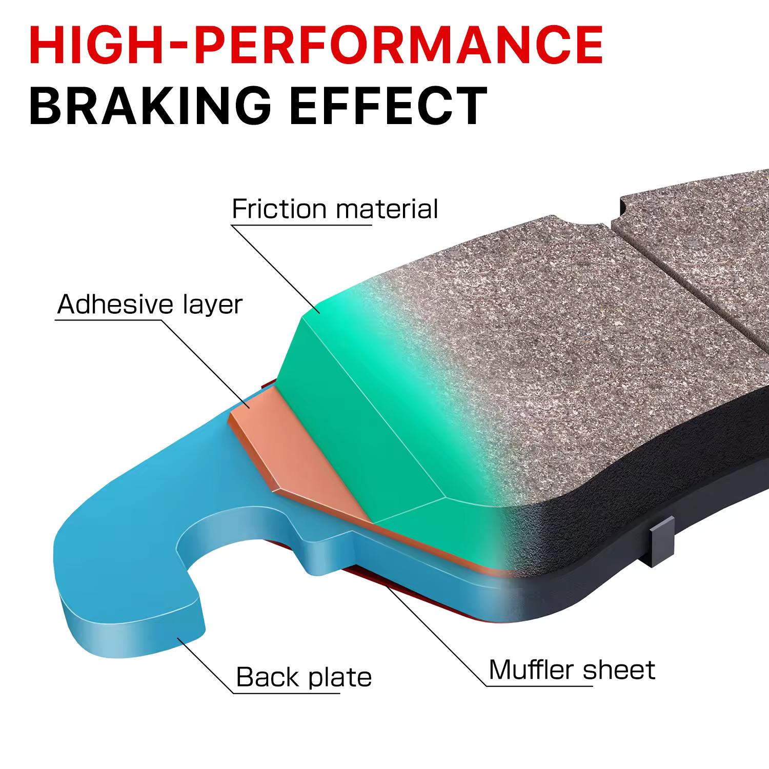 MS-1227N MASUMA Brake pads for TOYOTA HIACE 04465-26030